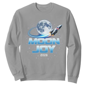 Celestial Moon Joy 2026 Sweatshirt Rocket Launch '26 Lunar Mission Celebration TS02 Sport Gray Print Your Wear