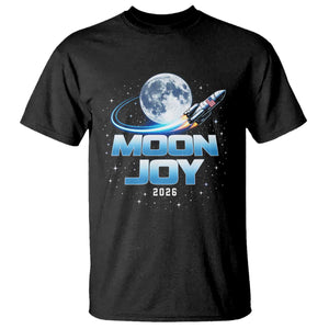 Celestial Moon Joy 2026 T Shirt Rocket Launch '26 Lunar Mission Celebration TS02 Black Print Your Wear