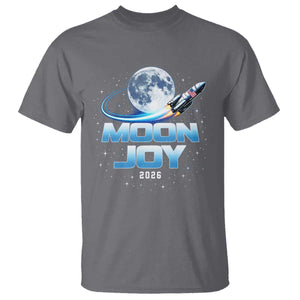 Celestial Moon Joy 2026 T Shirt Rocket Launch '26 Lunar Mission Celebration TS02 Charcoal Print Your Wear
