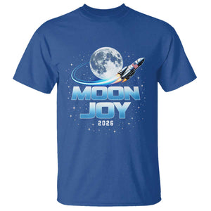 Celestial Moon Joy 2026 T Shirt Rocket Launch '26 Lunar Mission Celebration TS02 Royal Blue Print Your Wear