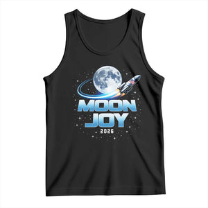 Celestial Moon Joy 2026 Tank Top Rocket Launch '26 Lunar Mission Celebration TS02 Black Print Your Wear