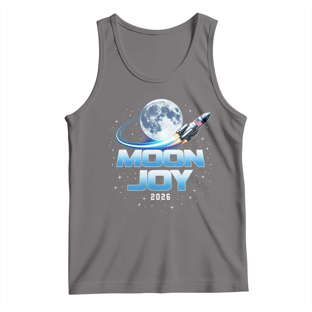 Celestial Moon Joy 2026 Tank Top Rocket Launch '26 Lunar Mission Celebration TS02 Deep Heather Print Your Wear