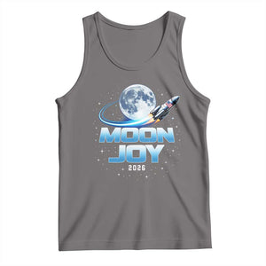 Celestial Moon Joy 2026 Tank Top Rocket Launch '26 Lunar Mission Celebration TS02 Deep Heather Print Your Wear