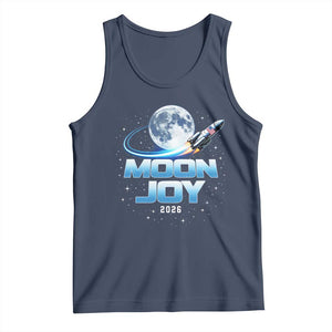Celestial Moon Joy 2026 Tank Top Rocket Launch '26 Lunar Mission Celebration TS02 Navy Print Your Wear
