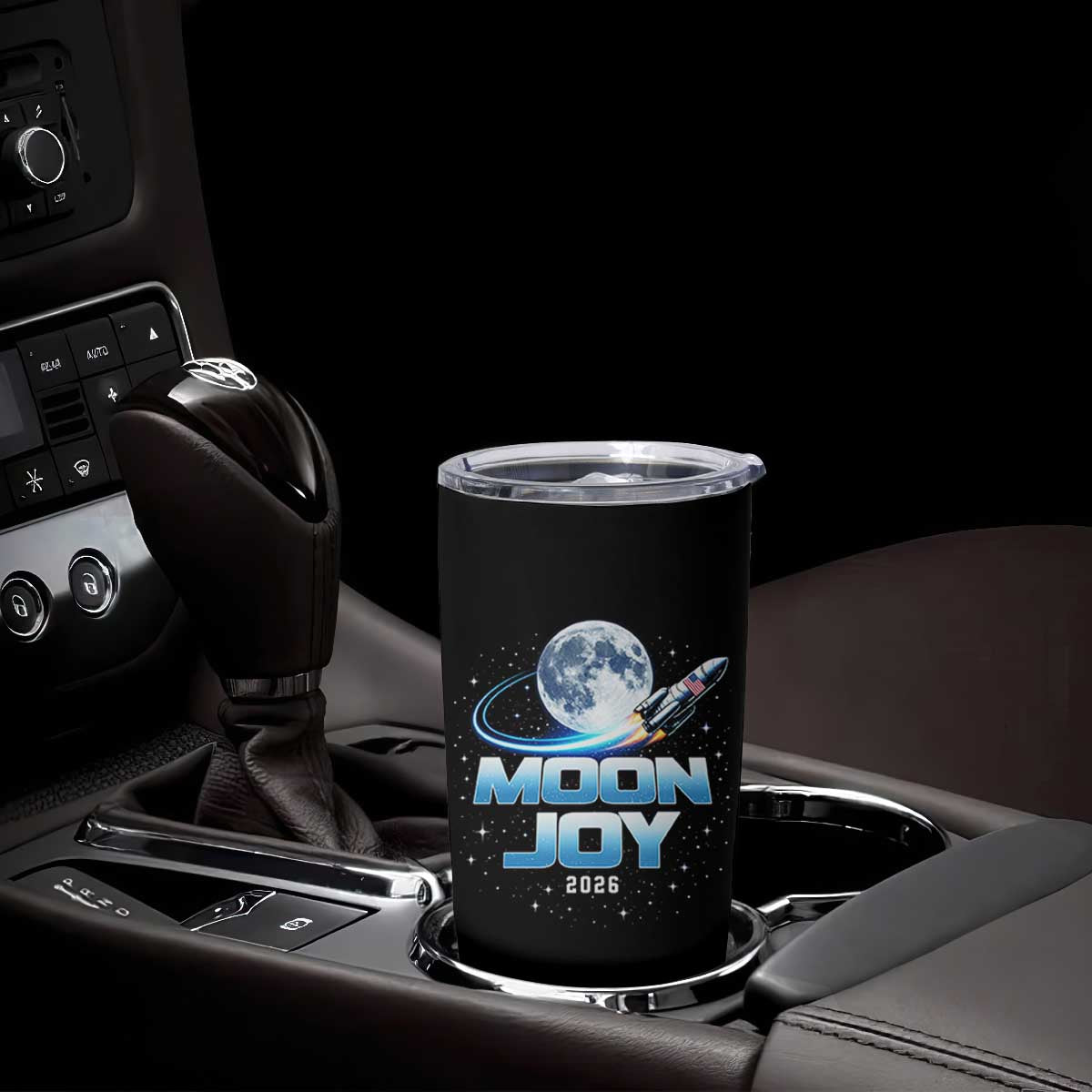 Celestial Moon Joy 2026 Tumbler Cup Rocket Launch '26 Lunar Mission Celebration TS02 Print Your Wear