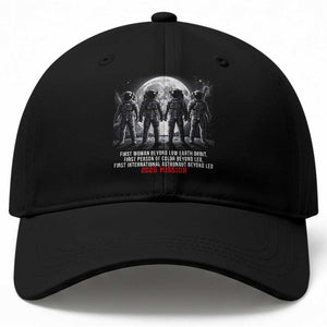 Historic 2026 Lunar Mission Crew Celebration Baseball Cap Proud To Be Beyond Low Earth Orbit TS02 Print Your Wear