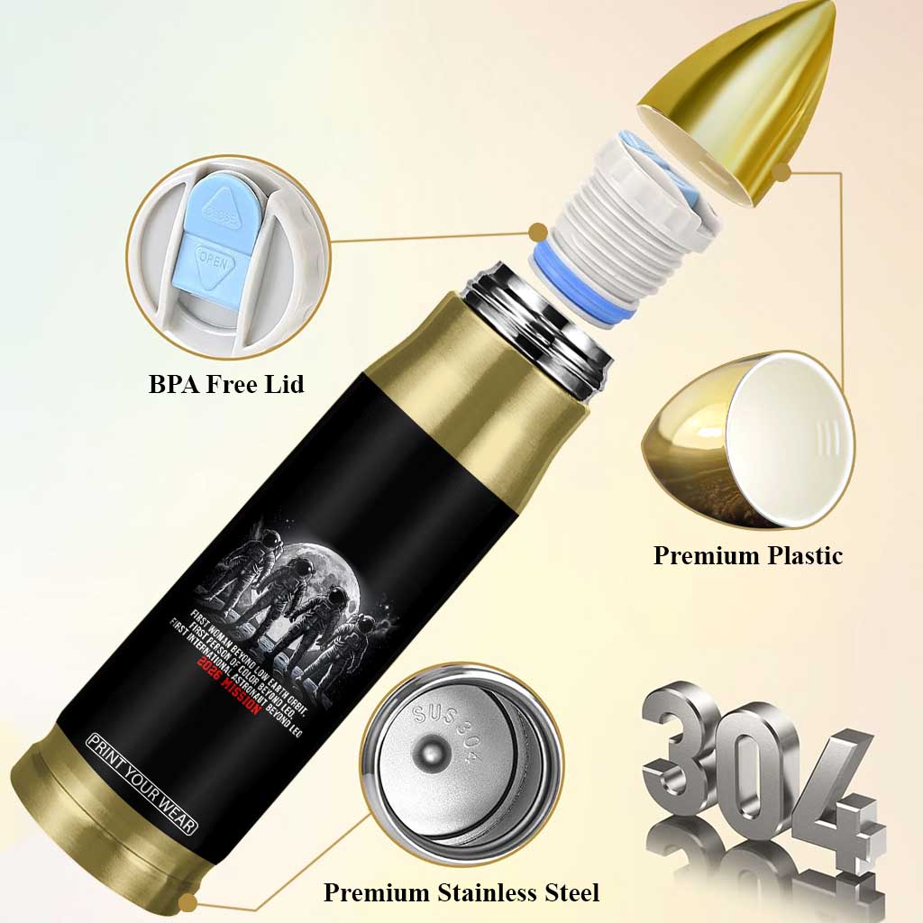Historic 2026 Lunar Mission Crew Celebration Bullet Tumbler Proud To Be Beyond Low Earth Orbit TS02 Print Your Wear