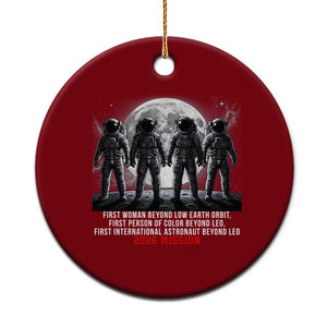 Historic 2026 Lunar Mission Crew Celebration Ceramic Ornament Proud To Be Beyond Low Earth Orbit TS02 1pc Red Print Your Wear