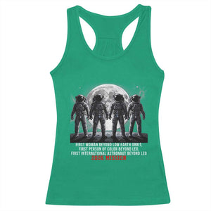 Historic 2026 Lunar Mission Crew Celebration Racerback Tank Top Proud To Be Beyond Low Earth Orbit TS02 Irish Green Print Your Wear