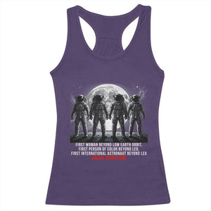 Historic 2026 Lunar Mission Crew Celebration Racerback Tank Top Proud To Be Beyond Low Earth Orbit TS02 Purple Print Your Wear