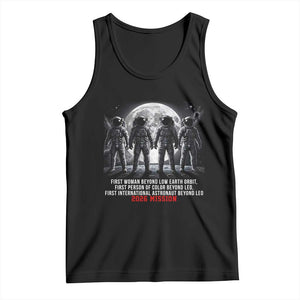 Historic 2026 Lunar Mission Crew Celebration Tank Top Proud To Be Beyond Low Earth Orbit TS02 Black Print Your Wear