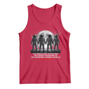 Historic 2026 Lunar Mission Crew Celebration Tank Top Proud To Be Beyond Low Earth Orbit TS02 Red Print Your Wear