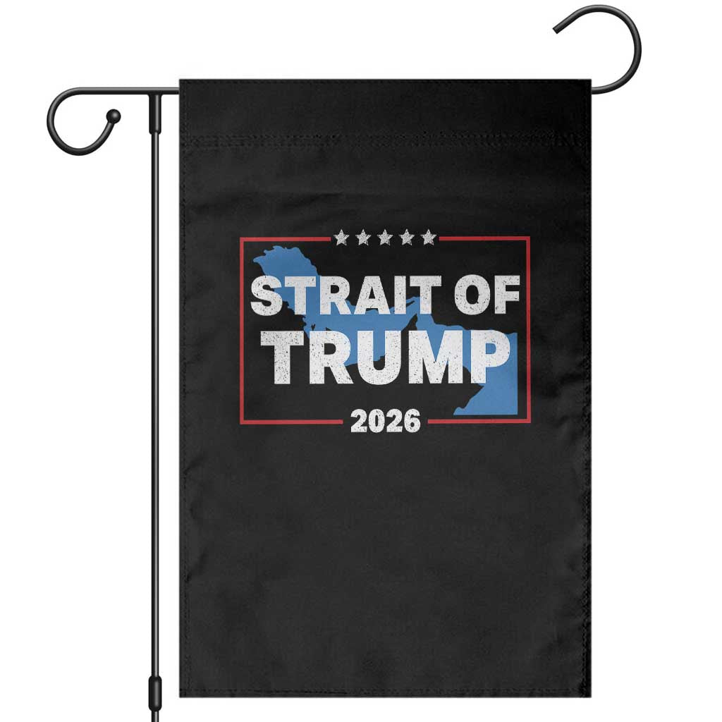 Strait of Trump 2026 Garden Flag Middle East Map Political Graphic TS02 Black Print Your Wear