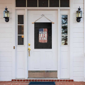 No Man Left Behind Patriotic Garden Flag Distressed American Flag TS02 Print Your Wear