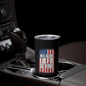 No Man Left Behind Patriotic Tumbler Cup Distressed American Flag TS02 Print Your Wear