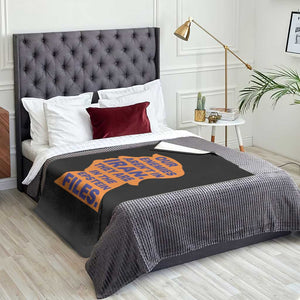 Our Enemies Aren't In Iran Throw Blanket Epstein Files Silhouette Political Satire TS02 Print Your Wear