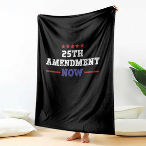 25th Amendment Now Patriotic Throw Blanket Red White and Blue Political Satire TS02 Print Your Wear