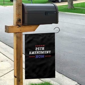 25th Amendment Now Patriotic Garden Flag Red White and Blue Political Satire TS02 Print Your Wear