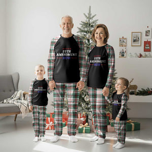 25th Amendment Now Patriotic Plaid Pajama Set Red White and Blue Political Satire TS02 Christmas Plaid Print Your Wear