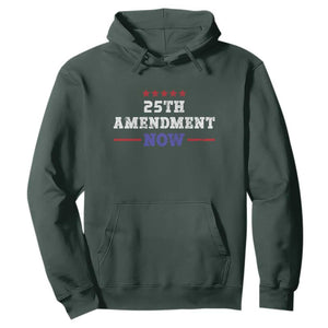 25th Amendment Now Patriotic Hoodie Red White and Blue Political Satire TS02 Dark Forest Green Print Your Wear