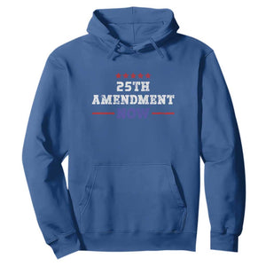 25th Amendment Now Patriotic Hoodie Red White and Blue Political Satire TS02 Royal Blue Print Your Wear