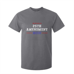 25th Amendment Now Patriotic T Shirt For Kid Red White and Blue Political Satire TS02 Charcoal Print Your Wear
