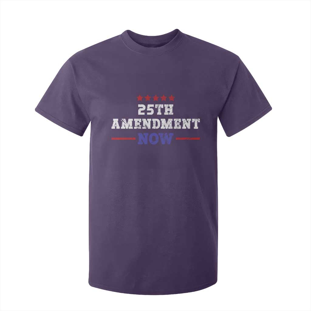25th Amendment Now Patriotic T Shirt For Kid Red White and Blue Political Satire TS02 Purple Print Your Wear
