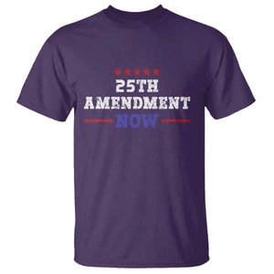 25th Amendment Now Patriotic T Shirt Red White and Blue Political Satire TS02 Purple Print Your Wear