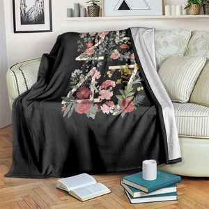 2547 Wildflower Floral Graphic Throw Blanket Subtle Coded 25th Amendment Political Satire Aesthetic TS02 Print Your Wear