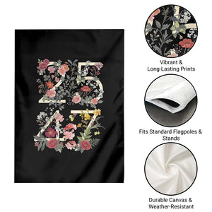 2547 Wildflower Floral Graphic Garden Flag Subtle Coded 25th Amendment Political Satire Aesthetic TS02 Print Your Wear