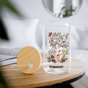 2547 Wildflower Floral Graphic Glass Can Subtle Coded 25th Amendment Political Satire Aesthetic TS02 Print Your Wear
