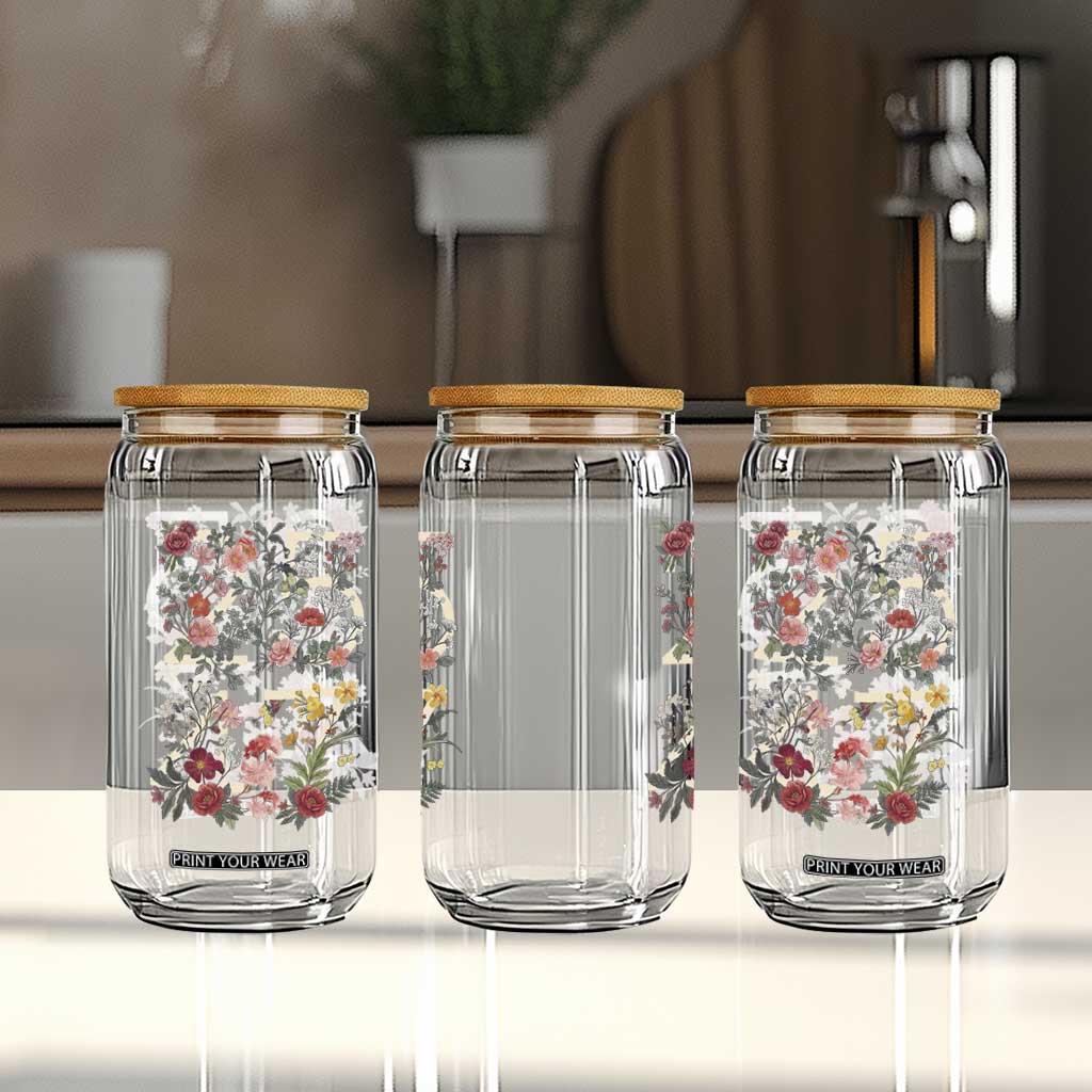 2547 Wildflower Floral Graphic Glass Can Subtle Coded 25th Amendment Political Satire Aesthetic TS02 Print Your Wear