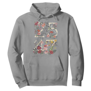 2547 Wildflower Floral Graphic Hoodie Subtle Coded 25th Amendment Political Satire Aesthetic TS02 Sport Gray Print Your Wear