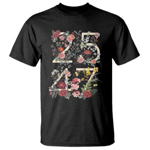 2547 Wildflower Floral Graphic T Shirt Subtle Coded 25th Amendment Political Satire Aesthetic TS02 Black Print Your Wear