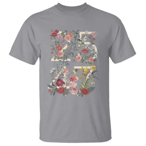 2547 Wildflower Floral Graphic T Shirt Subtle Coded 25th Amendment Political Satire Aesthetic TS02 Sport Gray Print Your Wear
