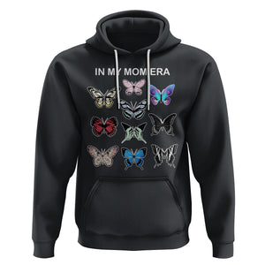 In My Mom Era Hoodie Retro Butterfly Mother's Day TS02 Black Printyourwear