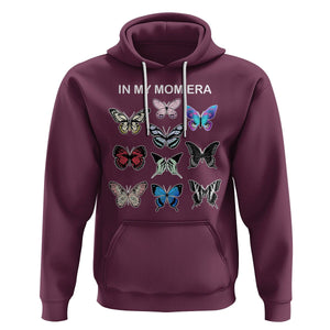 In My Mom Era Hoodie Retro Butterfly Mother's Day TS02 Maroon Printyourwear