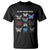 In My Mom Era T Shirt Retro Butterfly Mother's Day TS02 Black Printyourwear