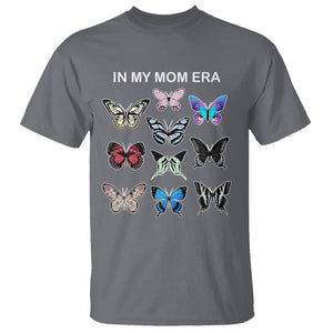 In My Mom Era T Shirt Retro Butterfly Mother's Day TS02 Charcoal Printyourwear