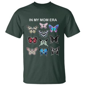 In My Mom Era T Shirt Retro Butterfly Mother's Day TS02 Dark Forest Green Printyourwear