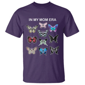 In My Mom Era T Shirt Retro Butterfly Mother's Day TS02 Purple Printyourwear