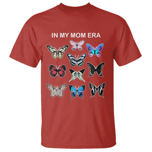 In My Mom Era T Shirt Retro Butterfly Mother's Day TS02 Red Printyourwear