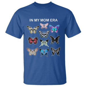 In My Mom Era T Shirt Retro Butterfly Mother's Day TS02 Royal Blue Printyourwear