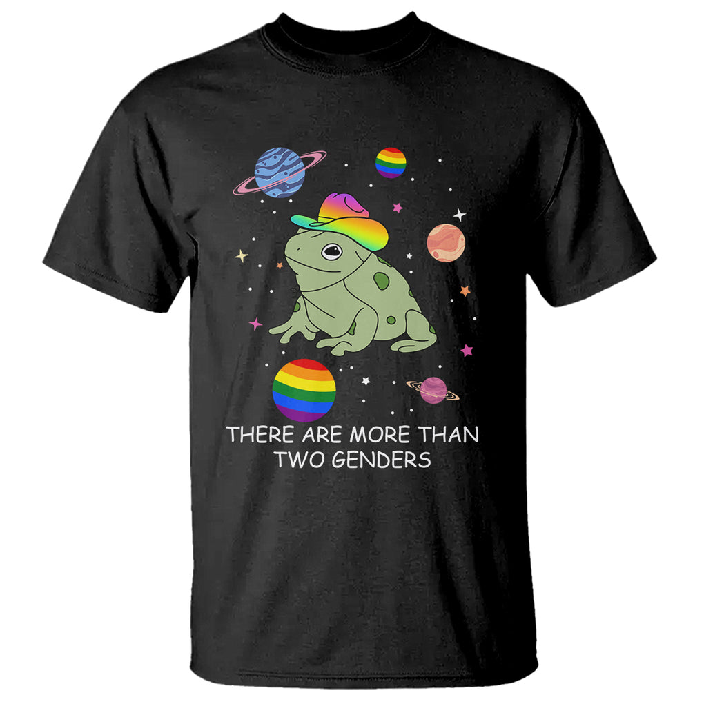 LGBT Pride Frog T Shirt There Are More Than Two Genders Equality TS02 Black Printyourwear