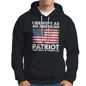 I Identify As An American Patriot This Is My Pride Flag Hoodie TS02 Dark Heather Printyourwear