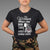 Female Veteran T Shirt This Woman Proudly Wore Dog Tags And Combat Boots Floral TS02 Dark Heather Printyourwear