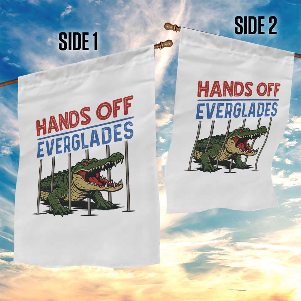 Hands Off Everglades Garden Flag Alligator Protest TS02 Print Your Wear