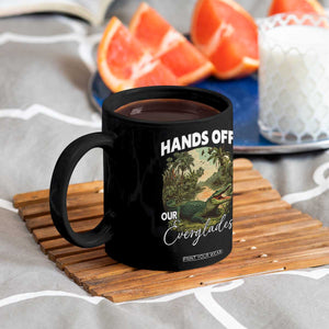 Hands Off Our Everglades Coffee Mug Vintage Alligator Swamp TS02 Print Your Wear