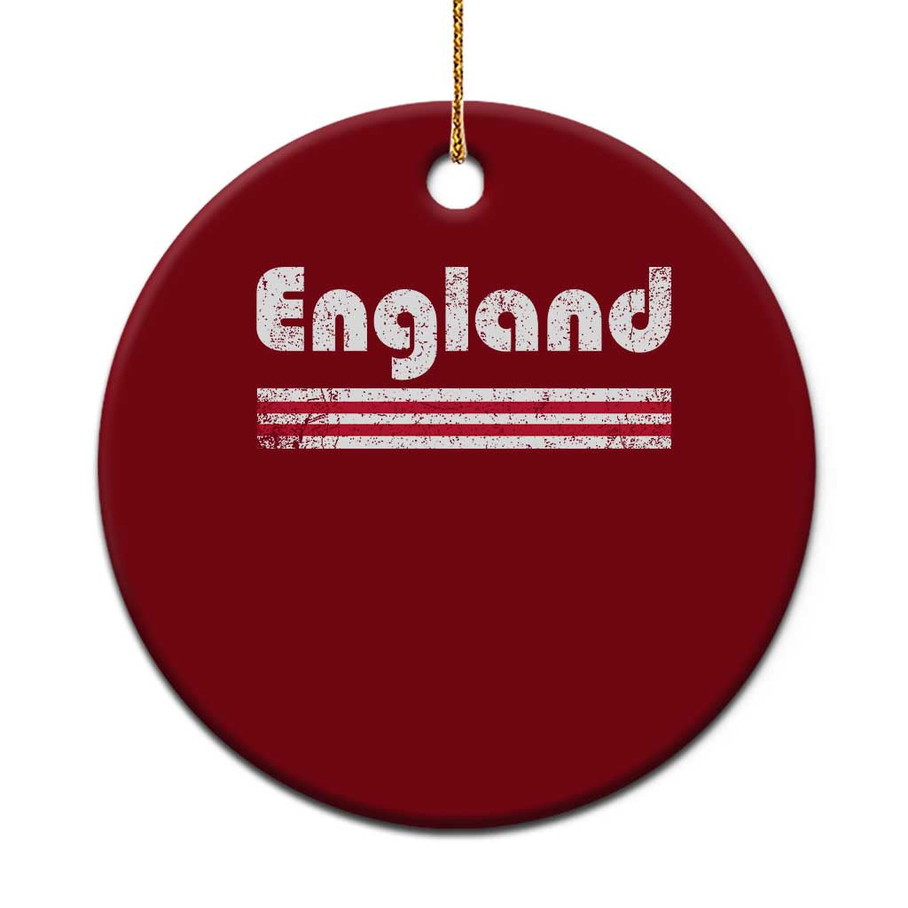 Vintage England Retro Distressed Graphic Ceramic Ornament Patriotic English Heritage Pride Souvenir TS02 1pc Red Print Your Wear