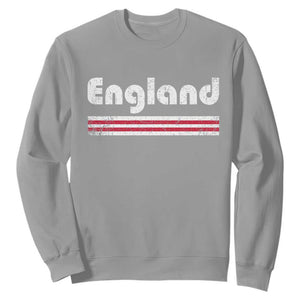 Vintage England Retro Distressed Graphic Sweatshirt Patriotic English Heritage Pride Souvenir TS02 Sport Gray Print Your Wear